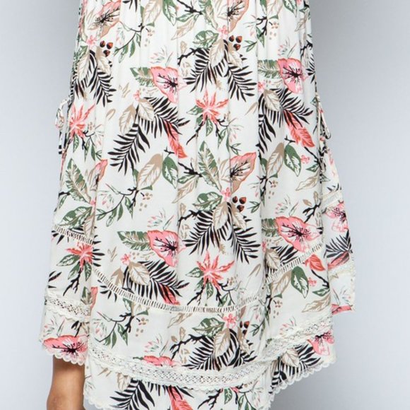 Plus Size Maxi Skirt Set 2pc-Ivory - Picture 5 of 5